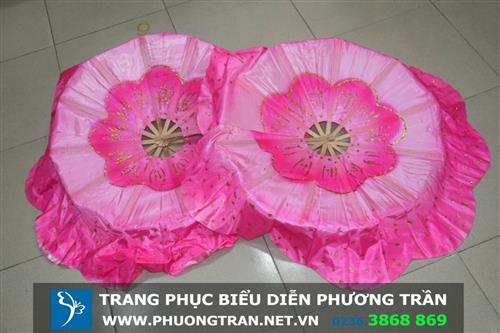 Quạt Tre Xếp Hoa Hồng